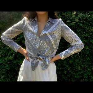 Blouse with gorgeous Moroccan print